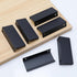 LC LICTOP 80mm/3.15" Black Modern Style Finger Edge Tab Pull Handle Door Knobs Drawer Pulls Aluminum Matte (2Pcs)...