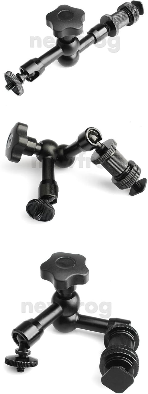 Adjustable Articulating Friction Magic Arm 7 Inch for DSLRs Camera Rigs, LED Lights, Flashes, LCD Monitors...