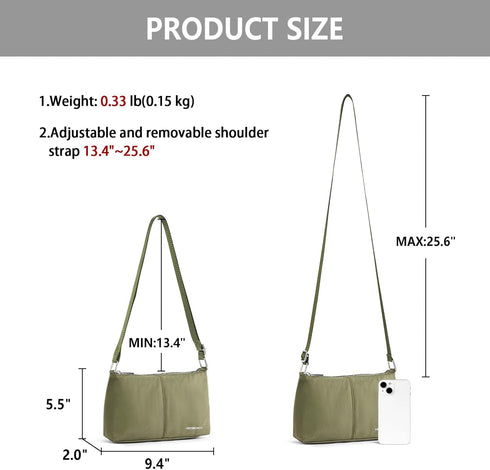 WESTBRONCO Crossbody Bag for Women Vegan Leather Wallet Purses Satchel Shoulder Bags Small Size...