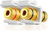 TNP Banana Jack Keystone Insert (Set of 4) - Stereo Speaker Banana Connector Binding Post Snap in Adapter Socket Female Port Inline Coupler for Wa...