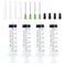 60ml Sterilization Packing Syringe with 14Ga 1.5 Inch Blunt Tip Dispensing Needles and Storage Caps and Needle Caps for Engineered Fluid?Glue Appl...