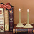 GOOTHY 1 Light Electric Window Candles, 2 Pack Christmas Candle Lights with 4 C7 Clear Bulbs(2 Spare), Plug in Electric Candles for Window Christm...
