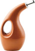 Rachael Ray 48466 Ceramic EVOO Oil and Vinegar Dispensing Bottle with Spout, 24 Ounce - Pumpkin Orange...