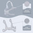 2pcs Fabric Frame and Headgear Compatible with WP Headgear and Frame, Replacement Frame and Headgear Compatible with WP...