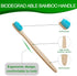 10 Pcs Soft Bristles Bamboo Toothbrush for Adults, Biodegradable Natural Bamboo Charcoal Toothbrushes, Eco Friendly Color Bristle Wood Tooth Brush...