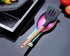 Matte Rainbow Spoon Rest, Stainless Steel Holder for Stove Top, Kitchen Utensils for Ladles, Tongs, Spatula, Pot Lid, Dishwasher Safe (1PC-9.5 Inc...