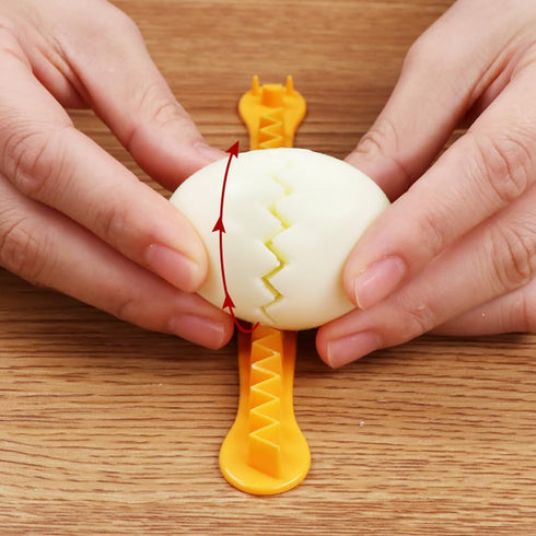 4 PACK Fancy Cut Eggs Cutters, Fancy Cooked Eggs Cutter Multi-functional Household Egg Cut Flower Shaper, Exquisite Kitchen Accessories, Easy to C...
