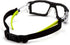 Pyramex Fyxate Safety Glasses Clear Lens H2MAX AF With Foam Padding And Lime Temples...