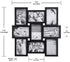 Malden 4x6 9-Opening Collage Picture Frame - Displays Nine 4x6 Pictures - Black...