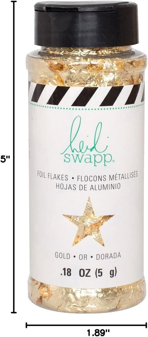 Heidi Swapp Foil Flakes .18oz-Gold...