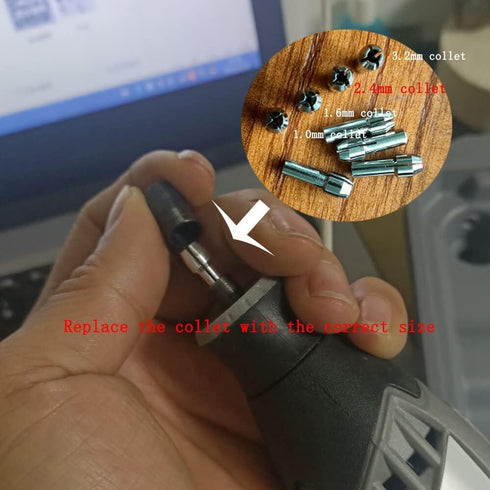10 Pcs Diamond Burr - 3/32'' Shank Cone Shape Diamond Burs Stone Carving Bits for Rotary Tools includes Dremel (D Type)...