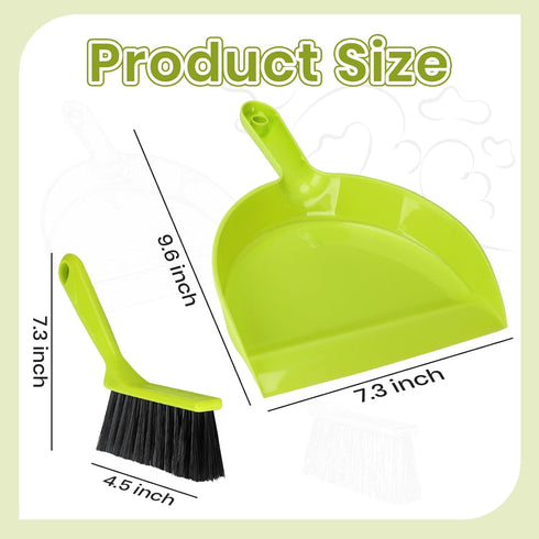 Small Broom and Dustpan Set – Dust Pan and Brush Set, Handheld Dustpan with Brush Combo for Pet Camping Tent Home Cleaning...