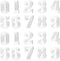 2 Sets Number Patches Set Number Appliques 0-9 Iron On Stickers Sew On Decals Iron On Numbers for Jerseys Varsity Jacket Fabric Embroidered DIY De...