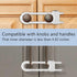 Sliding Cabinet Locks, Child Safety Locks U-Shaped Adjustable Child Proof Locks Multi-Purpose Latches for Drawers Closets Refrigerators Storage Do...
