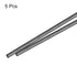MECCANIXITY Carbon Fiber Rod, 4.5mm x 100mm for RC Plane DIY Tool Wing Tube Quadcopter Arm, Pack of 5...