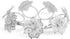 Picowe Set of 12 Alloy Napkin Rings with Hollow Out Flower Napkin Ring Holders for Wedding Party Holiday Banquet Christmas Dinner Delicate Serviet...