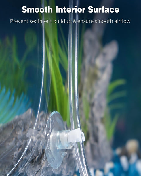 Pawfly Aquarium Airline Tubing 6.5 Feet Standard 3/16" Aquarium Tubing for Fish Tank Air Pump, Flexible Kink-Resistant Pure PVC Hose for Aquarium ...