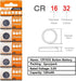Cotchear 5pcs/Pack CR1632 Button Battery 3V CR1632 Lithium Coin Cell Batteries LM1632 BR1632 ECR1632 CR 1632 Battery for Electronic Watch Remote...