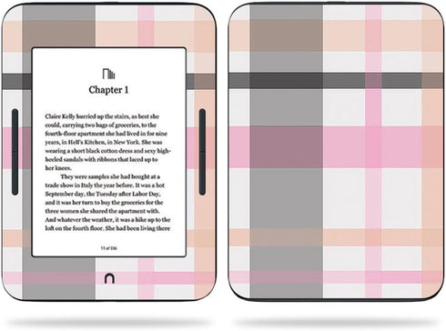 MightySkins Skin Compatible with Barnes & Noble Nook GlowLight 3 (2017) - Plaid | Protective, Durable, and Unique Vinyl Decal wrap Cover | Easy to...