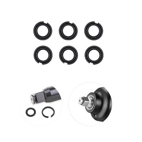 (4+4 Sets) 3/8” and 1/2" Impact Retaining Ring Clip with O-Ring for Milwaukee Electric/Pneumatic Type Impact Wrench, Retainer Ring Anvil Install T...