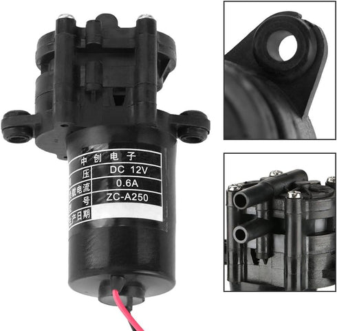 DC Mini Gear, 12V ZC-A250 Self Priming Resistance For Coffee Maker, Water Dispenser, Drone, Pesticides...