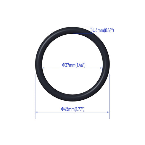 50 PCS Nitrile Rubber O Ring 45mm OD 37mm ID 4mm Width, Metric Buna-N NBR Sealing Gasket Plumbing, Gas, Automotive and Faucet Repair, Resist Oil a...