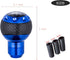 5 Speed Leather Transmissions Shift Knob Shifting Lever Gear Stick Shifter Handle Fit Most Manual Cars Truck SUV Vehicle (Blue)...