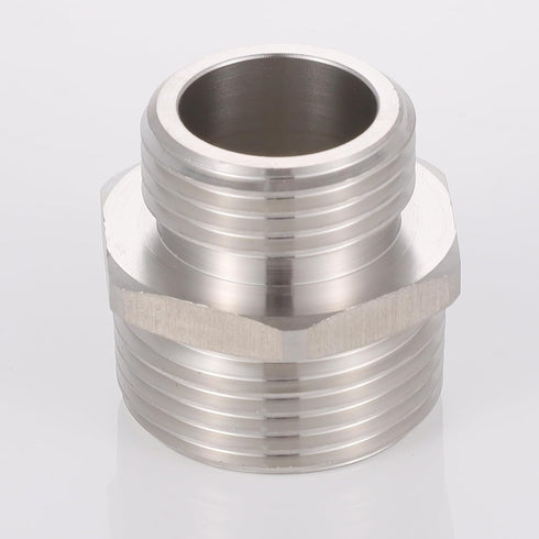 1'' NPT Male to 3/4'' GHT Male Connector?Lead-free,304 Stainless Steel Garden Hose Adapter,GHT to NPT Adapter Fitting,Garden Hose to Pipe Fittings...