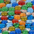 WE Games Replacement Glass Mancala Stones in Assorted Colors...