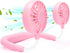 RJVW Portable Neck Fan, Hand Free Personal Hanging Neck Sports Fan USB Rechargeable (3 Speed Adjustable) Wearable Cooling Head Fan,360 Degree Free...