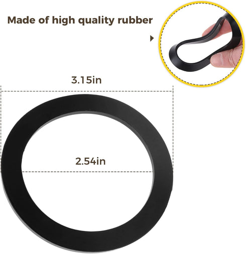 4 Leaf Blender Blade with Rubber Gasket Seal Ring, Replace KSBGCB 9704267 9706716 PS11746926, 4KSB5BK4, 4KSB5BU4, Replacement for Kitchenaid...