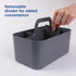 BLUE GINKGO Multipurpose Caddy Organizer - Stackable Plastic Caddy with Handle | Desk, Makeup, Dorm Caddy, Classroom Art Organizers (Made in Korea...