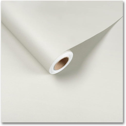 CRE8TIVE 12"x80" Cream White Wallpaper Peel and Stick Modern Beige Contact Paper for Countertops Waterproof Self Adhesive Matte Solid Color Vinyl ...