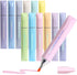 12 Colors Bible Highlighters with Shinny Dry Fast No Bleed Bible Highlighter Pastelfor Notes School and Office Supplies (Shinny pack of 12)...