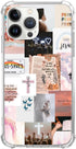 Christian Bible Verses Phone Case for iPhone 15 Pro Max, Christian Picture Collage Cover for Teens Men Women, Trendy TPU Bumper Clear Case Cover f...