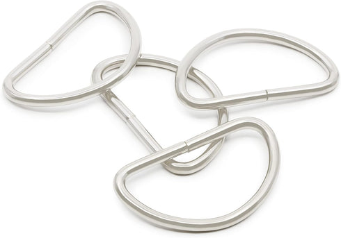 Dritz 117-114-65 D-Rings, Nickel, 1-1/4-Inch 4-Count...