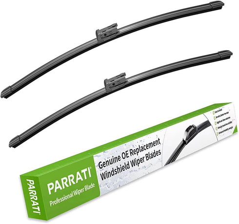 PARRATI® 24 Inch & 20 inch of High Performance Premium All-Season Automotive Replacement Front Windshield Wiper Blades for Audi A4 A5 A7 Volvo S90...