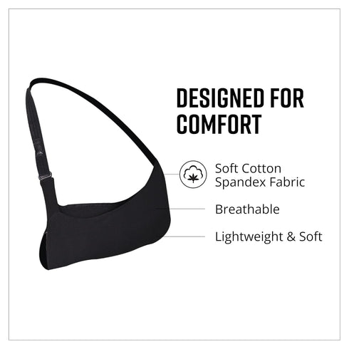 Brownmed - Joslin Sling Ultimate Arm Sling - Arm Sling for Men & Women to Support Shoulder, Elbow, or Wrist Injury - Arm Immobilizer, Shoulder Sta...
