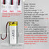 DC 3.7V 1100mAh 102050 rechargeable lithium polymer battery, suitable for DIY 3.7-5V electronic products with built-in 2-wire battery replacement ...