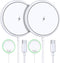 Magnetic Wireless Charger iPhone 15W Mag Safe Charger 2 Pack Wireless Charging Pad with Sleep-Friendly LED Light for iPhone 15 14 13 12 Pro Max Pl...