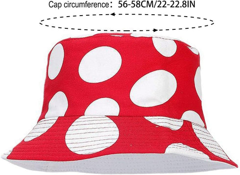 XYIYI Mushrooms Bucket Hats for Women Men Travel Beach Sun Hat Outdoor Fisherman Cap...