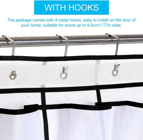 Pocket Shoe Organizer,28 Pocket Door Shoe Organizer Hanging Shoe Organizer Shoe Rack for Closet Pantry Shoe Holder for Men Sneakers, Women High He...