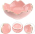 Luxshiny Appetizer Dish Bowl Utensil Set 2pcs Ceramic Bowl, Gold Rim Bowls Flower Appetizer Plates Dipping Bowls for Home Kitchen () Japanese Deco...