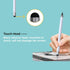 2Packs Stylus Pen for iPad, 2 in 1 Stylus Pen Universal for iPad/iPhone All Capacitive Touch Screens, Pencil Writing On Paper for Children/Student...