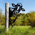 Metal Peeping Cow | Donkey | Duck | Wall Art Decor, Funny Animal Metal Sign, Cutout Sign Metal Art for Farm, Outdoor Garden, Yard Gift...