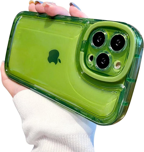 Ownest Compatible with iPhone 12 Pro Case with Clear Kickstand Creative Protective Design Case with Camera Holder for TPU Slim Shockproof Cool Pho...