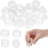20 Pieces Salt and Pepper Shaker Stoppers (3/4 Inch 1/2 Inch) Plastic Salt Shaker Plug Replacement Clear Replacement Stopper Salt and Pepper Shake...