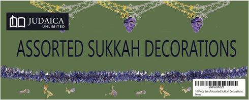 10-Piece Set of Assorted Sukkah Decorations....