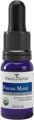 Forces of Nature Focus Supplement, Focus More Homeopathic Medicine, 0.34 Fl Oz, Nootropics Brain Support Supplement, Helps Memory, Attention, Conc...