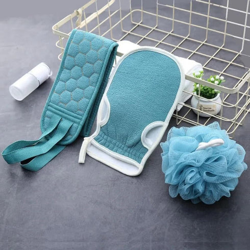 3pcs/Set Body Scrubber Back Massage Exfoliating Sponge Bathroom Bath Brush Scrub Shower Brush Body Wash Scrub Bath Supplies...